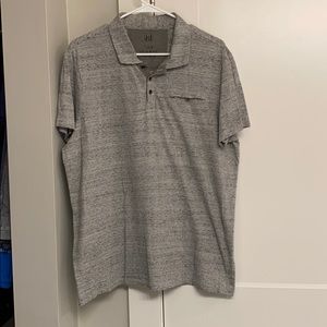 Grey Striped Men’s Polo